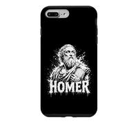 Custodia per iPhone 7 Plus/8 Plus Statua classica del poeta epico greco antico di Omero