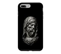 Custodia per iPhone 7 Plus/8 Plus Statua Estetica Oscura Cascata Volti Velati Arte Surreale