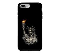 Custodia per iPhone 7 Plus/8 Plus Statua Nera della Libertà, USA, Mese della Storia Nera