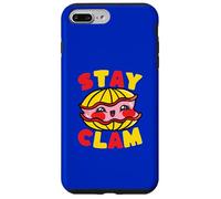 Custodia per iPhone 7 Plus/8 Plus Stay Clam Carino Giochi di parole Umorismo divertente