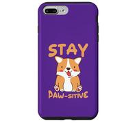 Custodia per iPhone 7 Plus/8 Plus Stay Paw-sitive Cane Kawaii Carino Divertente