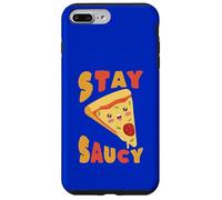 Custodia per iPhone 7 Plus/8 Plus Stay Saucy Pizza Slice Divertente Cibo Umorismo