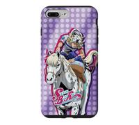 Custodia per iPhone 7 Plus/8 Plus Steel Ball Run Johnny on Horseback with Show Logo Anime