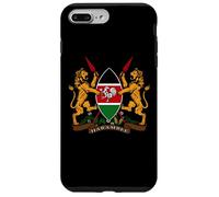 Custodia per iPhone 7 Plus/8 Plus Stemma del Kenya & Bandiere dei paesi del mondo, Amante della geografia