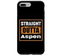 Custodia per iPhone 7 Plus/8 Plus Straight Outta Aspen, Colorado, USA, stile retrò invecchiato, vintage