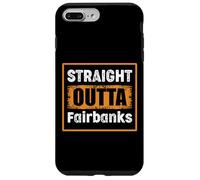 Custodia per iPhone 7 Plus/8 Plus Straight Outta Fairbanks City USA retrò invecchiato vintage