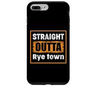 Custodia per iPhone 7 Plus/8 Plus Straight Outta Rye town, New York, Stati Uniti, Umorismo retrò angosciato