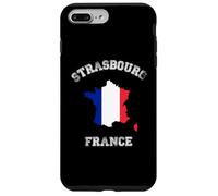 Custodia per iPhone 7 Plus/8 Plus Strasburgo, Francia, classica, bandiera, mappa, design