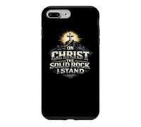 Custodia per iPhone 7 Plus/8 Plus Su Cristo, la solida roccia, sostengo il dono della fede