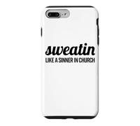 Custodia per iPhone 7 Plus/8 Plus Sudare come un peccatore in chiesa divertente detto sarcastico