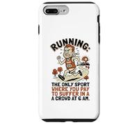 Custodia per iPhone 7 Plus/8 Plus Suffer Marathon Ironic Running Citazioni