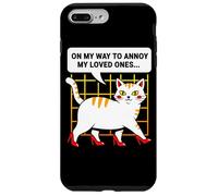 Custodia per iPhone 7 Plus/8 Plus Sulla mia strada per infastidire i miei cari Umorismo felino