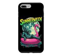 Custodia per iPhone 7 Plus/8 Plus Summerween Werewolf Retro Horror Beach Halloween in estate