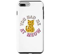 Custodia per iPhone 7 Plus/8 Plus Sunflowers Cat Lovers You Had me At Meow
