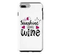 Custodia per iPhone 7 Plus/8 Plus Sunshine & Wine Book Club Merch,Read Between the Wines Women