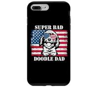 Custodia per iPhone 7 Plus/8 Plus Super Bad Doodle Papà doodle dorato labradoodle divertente cane papà