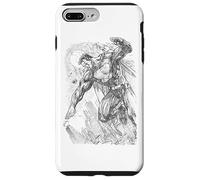 Custodia per iPhone 7 Plus/8 Plus Superman Pencil City To Space Sketch
