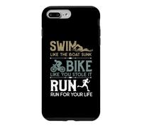 Custodia per iPhone 7 Plus/8 Plus Swim Bike Run Cooles - Bicicletta da triathlon