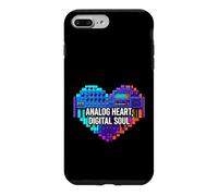 Custodia per iPhone 7 Plus/8 Plus Synth Music Producer Analog Heart Digital Soul