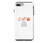 Custodia per iPhone 7 Plus/8 Plus Tacos Hot Dogs Poutine Stadium Food USA Canada Messico Snack