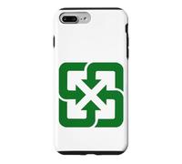 Custodia per iPhone 7 Plus/8 Plus Taiwan Riciclaggio Logo Giornata della Terra Riciclare Ambiente Ecologia