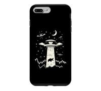 Custodia per iPhone 7 Plus/8 Plus Tartaruga tema novità UFO alieno rapimento disco volante arte