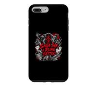 Custodia per iPhone 7 Plus/8 Plus Tatuaggio Saga Ink Rune Viking Norse Ravens Skull