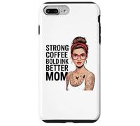 Custodia per iPhone 7 Plus/8 Plus Tatuato Mamma Vita Forte Caffè Tatuaggi Inchiostro Corpo