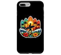 Custodia per iPhone 7 Plus/8 Plus Tavole da surf Tramonto Oceano Spiaggia Vibe Surfer Surf Sole
