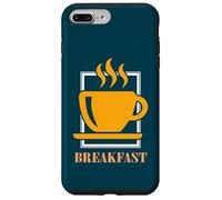 Custodia per iPhone 7 Plus/8 Plus Tazza di Caffè Colazione Logo Nomadismo Digitale Ufficio