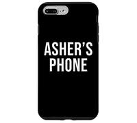 Custodia per iPhone 7 Plus/8 Plus Telefono di Asher Nero Bianco Nome Asher