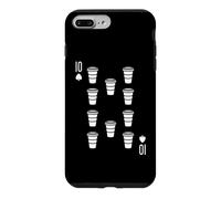 Custodia per iPhone 7 Plus/8 Plus Ten Of Cups Coffee Tarot Barista Carte da Gioco Latte