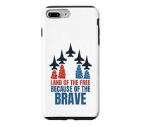 Custodia per iPhone 7 Plus/8 Plus Terra dei liberi a causa dei coraggiosi