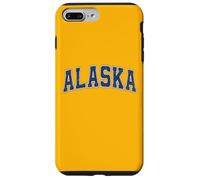 Custodia per iPhone 7 Plus/8 Plus Testo retrò stile vintage blu Alaska
