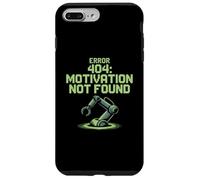 Custodia per iPhone 7 Plus/8 Plus Testo umorismo divertente persone divertenti Errore 404 Motivazione non trovata