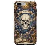 Custodia per iPhone 7 Plus/8 Plus The Cosmic Sigil Celestial Skull and Galaxy