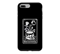 Custodia per iPhone 7 Plus/8 Plus The Cultivator Macabre Tarocco Carta Cranio Fioriera Botanica