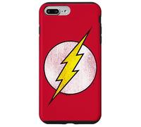 Custodia per iPhone 7 Plus/8 Plus The Flash Logo Distressed White & Yellow