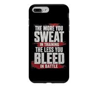 Custodia per iPhone 7 Plus/8 Plus The More You Sweat in Training, The Less You Bleed in Battle