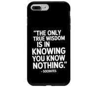 Custodia per iPhone 7 Plus/8 Plus The Only Wisdom Socrates frase di un filosofo