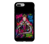 Custodia per iPhone 7 Plus/8 Plus The Queen, Cool Hand Drawn Graffiti Queen Cartoon Graphic
