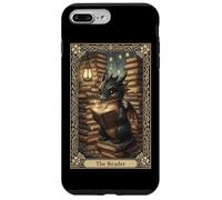 Custodia per iPhone 7 Plus/8 Plus The Reader Cute Dragon Book Tarocchi Fantasy Library