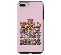 Custodia per iPhone 7 Plus/8 Plus The World Needs All Kinds of Minds Puzzle Autism Awareness