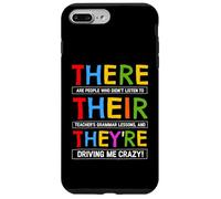 Custodia per iPhone 7 Plus/8 Plus There They're English Grammar Tees - Divertenti magliette umoristiche