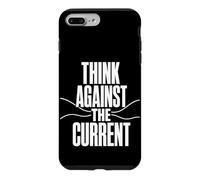 Custodia per iPhone 7 Plus/8 Plus THINK AGAINST THE CURRENT Pensiero Libero Controcorrente