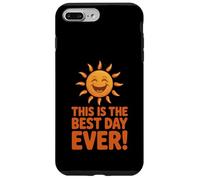 Custodia per iPhone 7 Plus/8 Plus This Is The Best Day Ever Happy Sun Citazione positiva