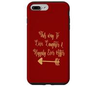 Custodia per iPhone 7 Plus/8 Plus This Way To Love Laughter Inspirational Romantico Citazione