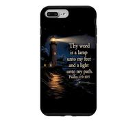 Custodia per iPhone 7 Plus/8 Plus Thy Word is a Lamp unto My Feet - Psalm 119:10 Faith Verse