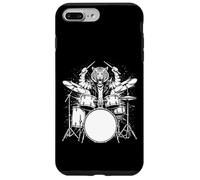 Custodia per iPhone 7 Plus/8 Plus Tiger Drummer Rock Wild Animal Suonare la batteria