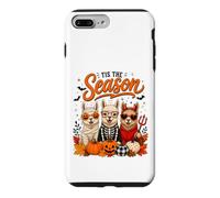 Custodia per iPhone 7 Plus/8 Plus Tis The Season Halloween Llama Pumpkin Costume